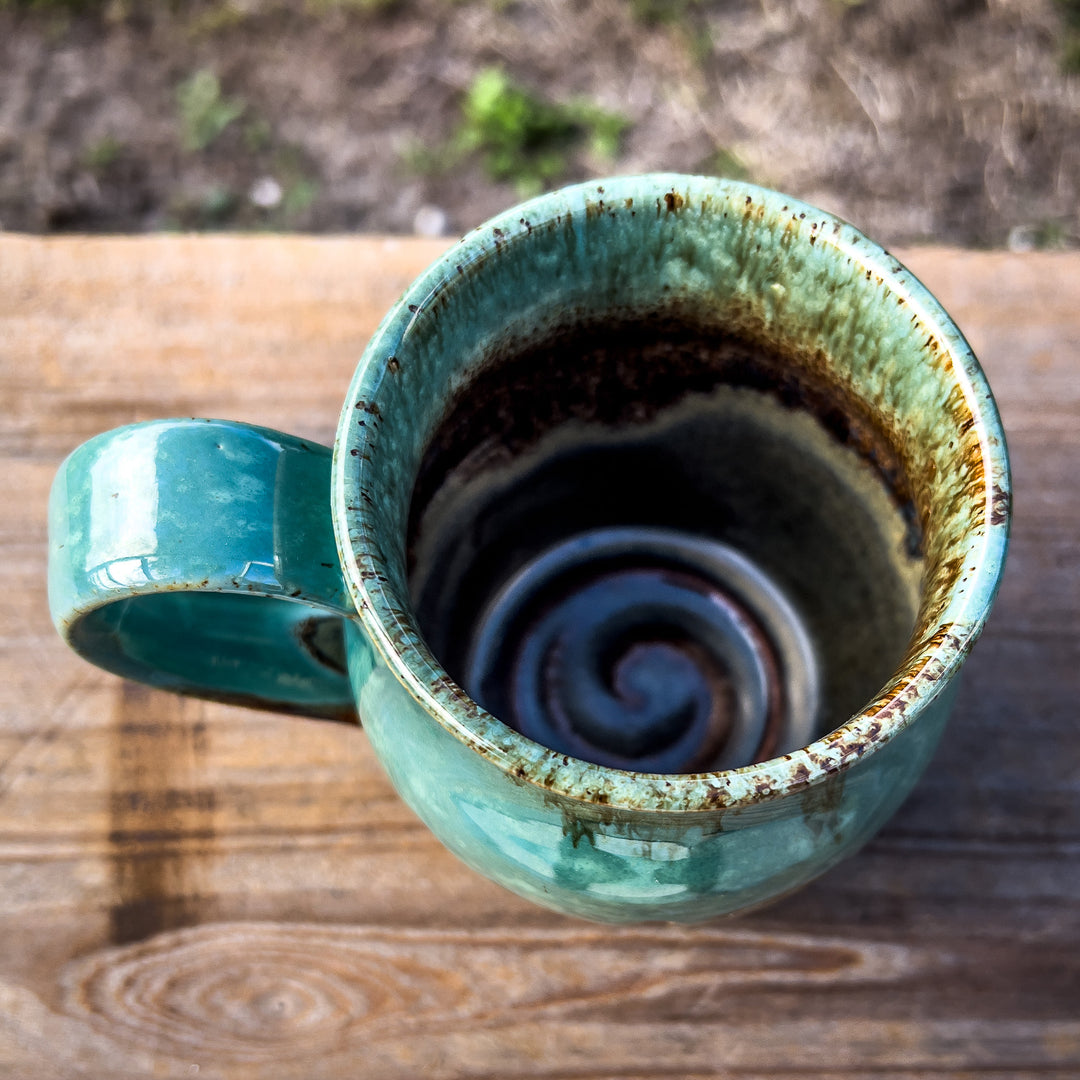 DRUNKN' POTTER CARVED COFFEE MUG