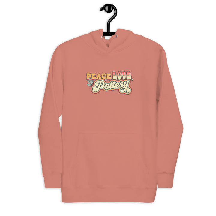 Peace, Love, & Pottery Unisex Hoodie