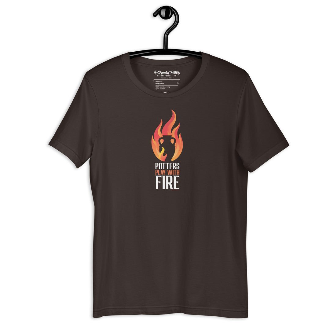 Potters Play With Fire, Unisex T-shirt