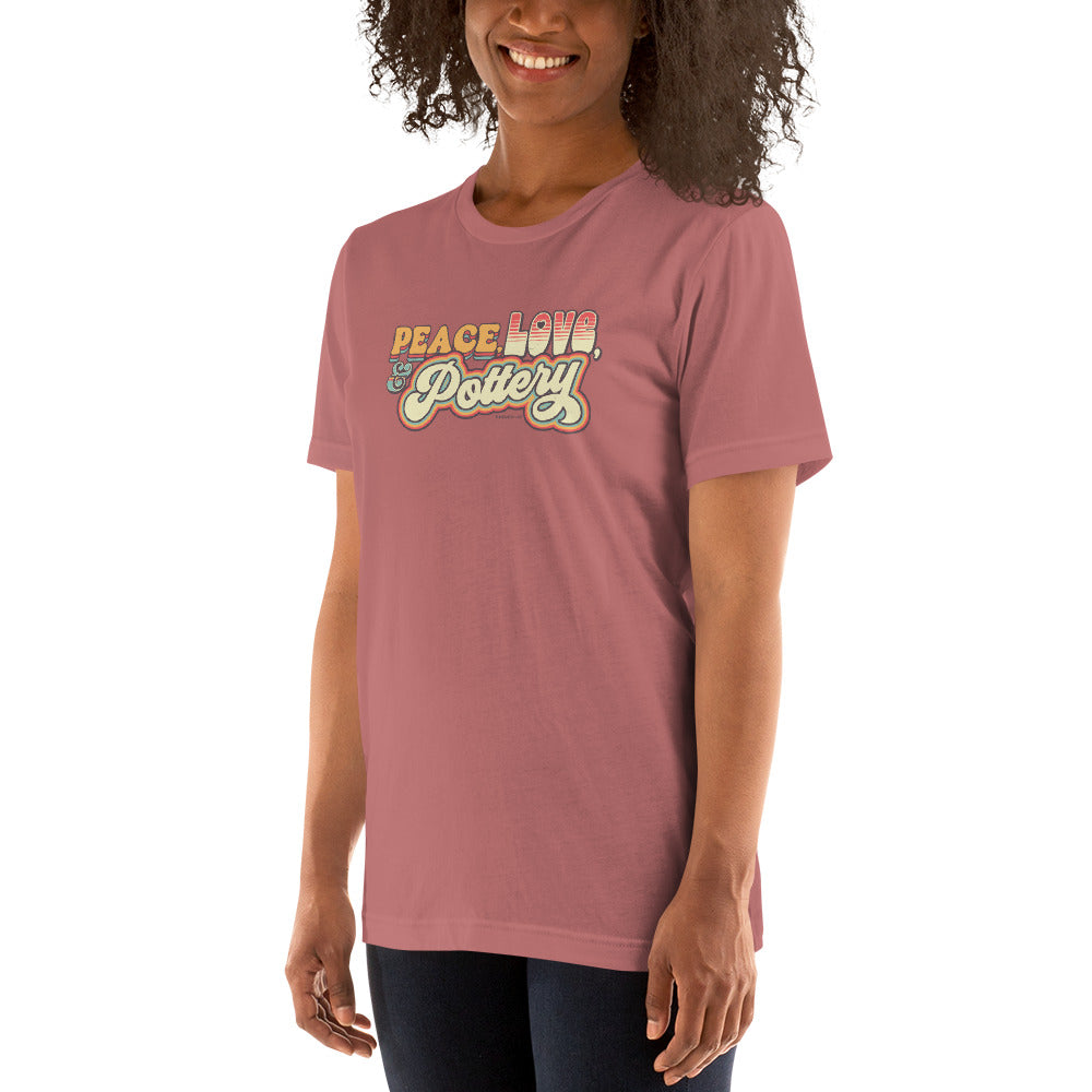 Peace, Love, & Pottery Unisex T-shirt