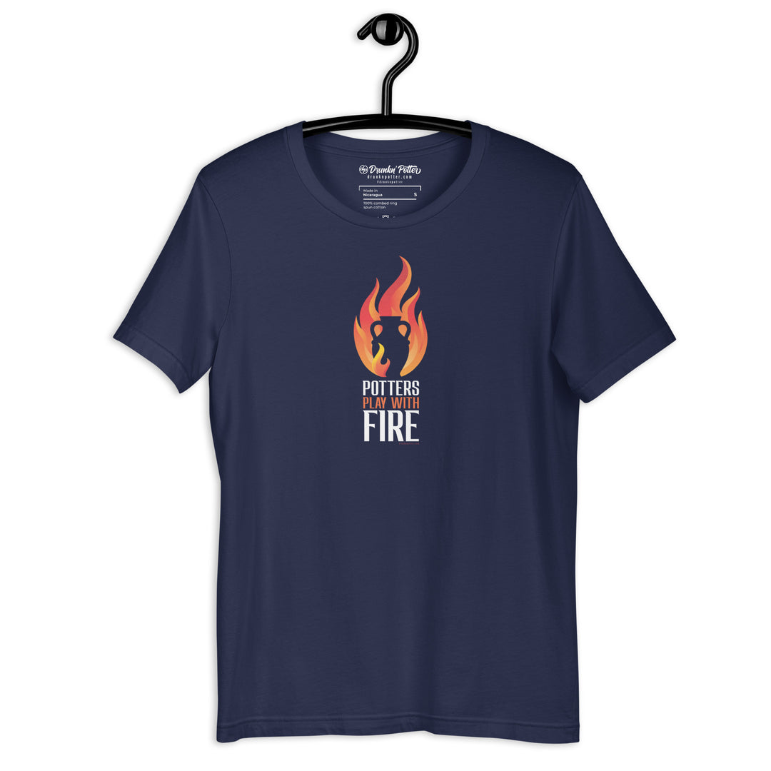 Potters Play With Fire, Unisex T-shirt