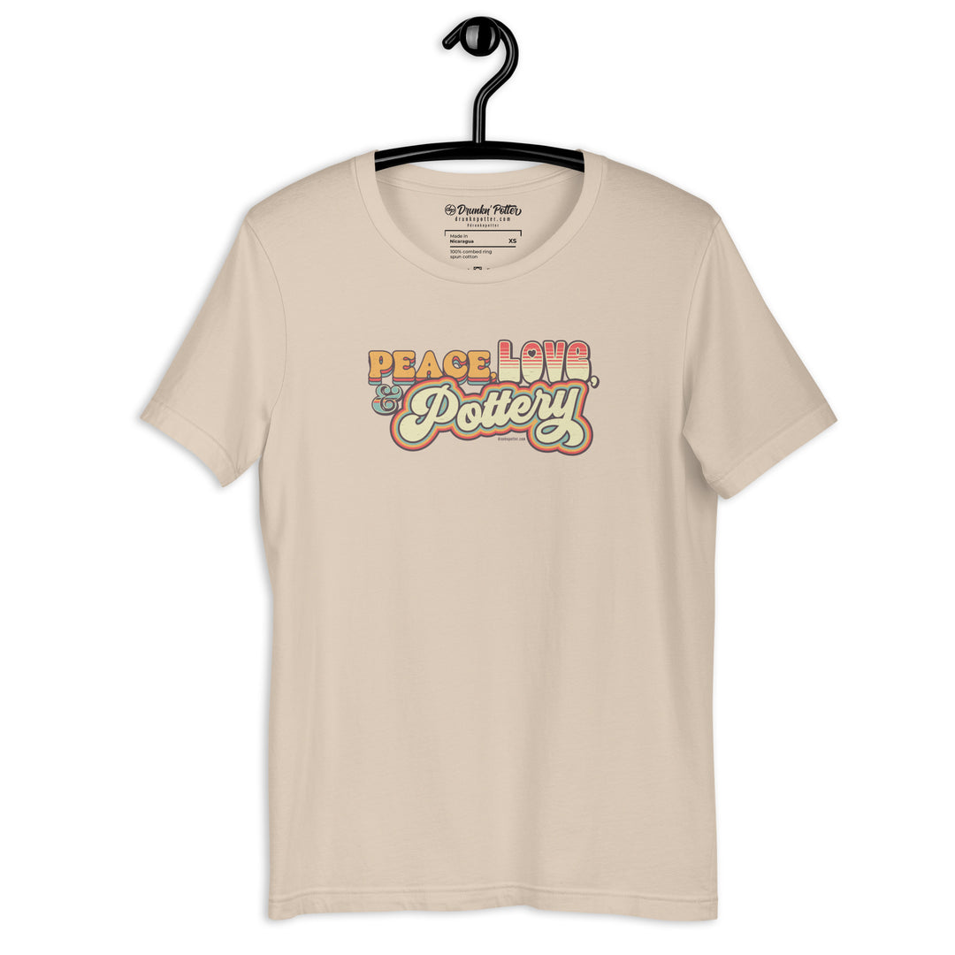 Peace, Love, & Pottery Unisex T-shirt